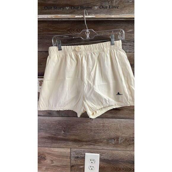 Vintage CATALINA Shorts Elastic Drawstring Waist Elastic Leg Sports Sz 36 White - Picture 2 of 12